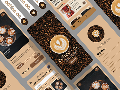 Coffee Order App 3d app coffee app coffee shop illustration landing page ui uiux ux web design