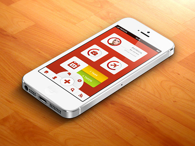 Dashboard, Poject process app app dashboard grey iphone5 pixden process project red render white