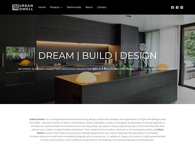 Construction website | Urban Dwell USA branding construction website custom website design graphic design website design website developer website showcase wordpress wordpress developer wordpress theme