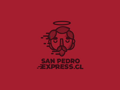 San Pedro branding chile express flat holy illustration logo market minimalist red vector wine