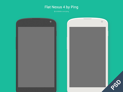 Flat Nexus 4 Phone android flat nexus phone
