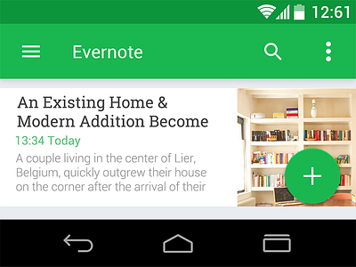 Android L psd kit android design evernote material