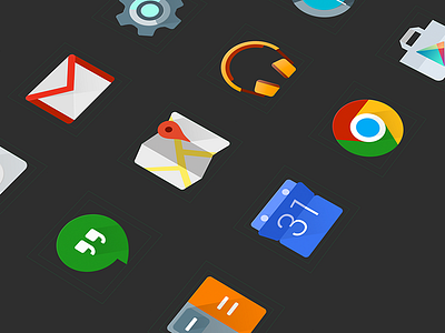 Icons for Android L android，material google icon