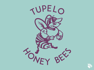 Tupelo Honey Bees tee bee branding children clothing clothing design graphic design hand lettering honeybee identity illustration illustrator sports texas tupelo typography vector