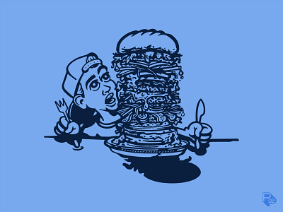 Eating 4 Ezra branding charities design eating food graphic design hamburger identity illustration illustrator texas vector