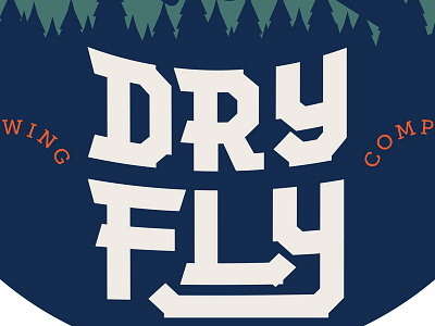 WIP - Dry Fly Brewing Co. branding identity logo