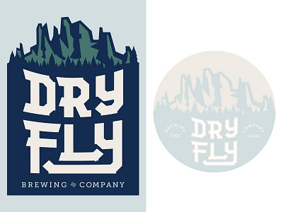 Dry Fly Colorways branding identity logo