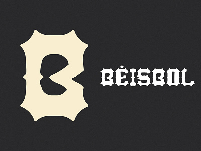 Beisbol and Baseball baseball font lettering sports