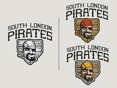 S. London Pirates Main Logo Final baseball branding identity lettering sports