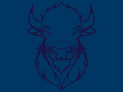 WIP - Buffalo mascot baseball branding identity logo sports