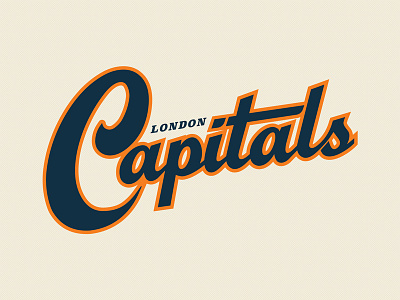 London Capitals - WIP baseball branding illustrator logo sports vector