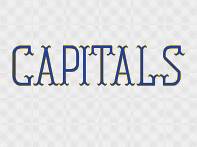 Capitals Branding baseball font hand lettering illustrator sports branding