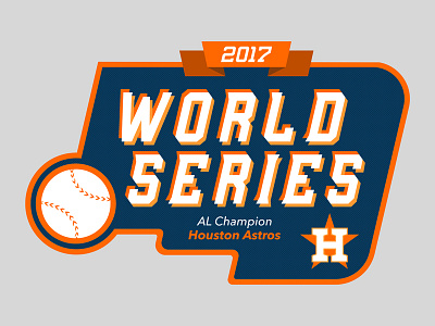 Astros WS Badge baseball branding identity lettering sports