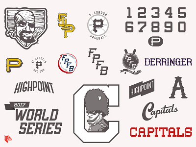 A Year in Review - 2017 baseball best nine custom font illustration logo sports branding