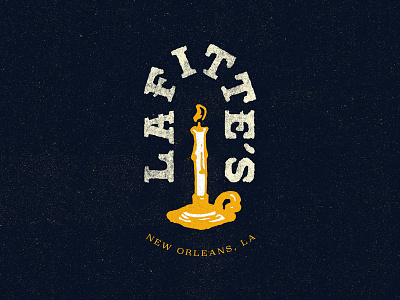 Lafitte's NOLA branding hand lettering identity illustrator new orleans