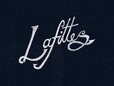 Lafitte's Script branding hand lettering identity illustration louisiana new orleans