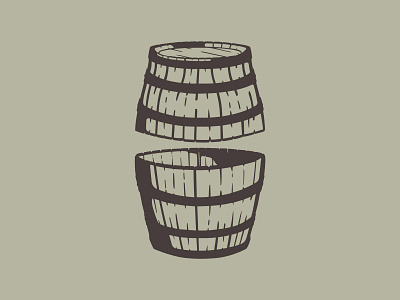 Barrel Halves bourbon branding illustration illustrator vector whiskey whisky