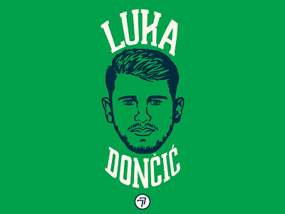 Luka Doncic basketball branding dallas graphic design illustration illustrator mavericks player sports texas vector
