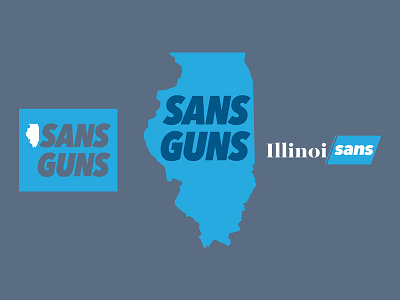 Illinoisans Against Gun Violence graphic design guns illinois illinoisans illustration illustrator logo pritzker sansguns typography vector violence