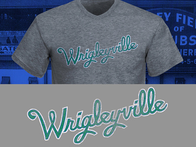 Wrigleyville Whales Script apparel design baseball branding chicago design font hand lettering illustrator lettering logo sports typography vector wrigleyville