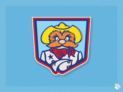 Rootin' Tootin' Texas Ranger baseball branding illustration illustrator logo rangers sports texas vector