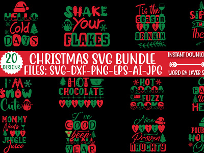 CHRISTMAS SVG BUNDLE