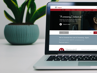Vanguard prospect focused homepage