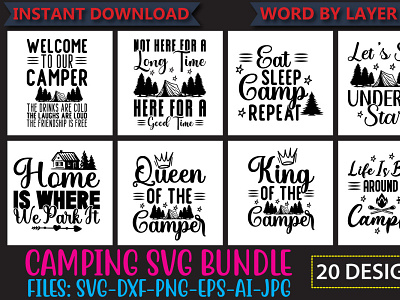 Camping SVG Bundle Vol.3