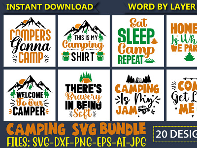 Camping SVG Bundle Vol.4
