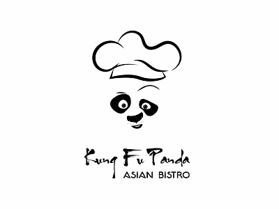 Kung Fu Panda branding illustration lettering logo typography