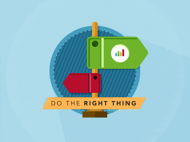 Do The Right Thing | Core Values Series core values design flat design icon motion