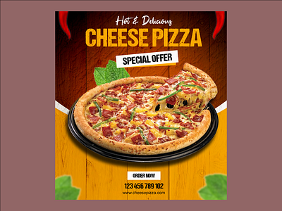 Social Media Banner Ads Design cheese pizza happy hour pizza pizza banner pizza flyer pizza menu pizza poster