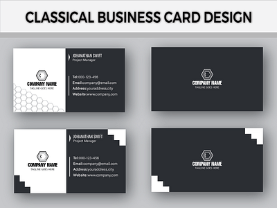 Creative and Classical Business Card Design corporate visiting card ready print