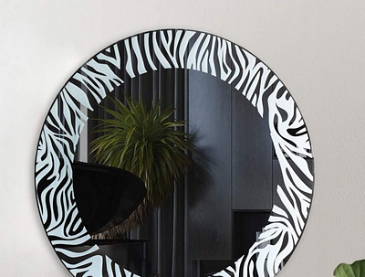 24" Zebra Wall Mirror design product design