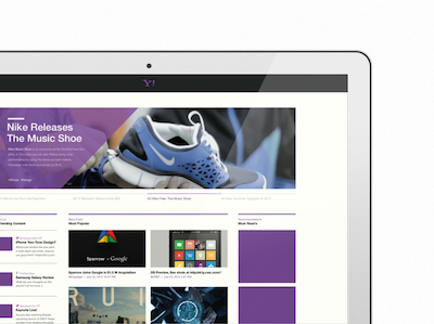 Yahoo! Exploration V1 home page mobile tablet ux design visual design web yahoo