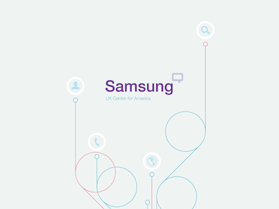 Samsung UX circles graphic lines poster ux visual