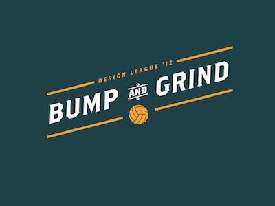 Bump and Grind Logo color logo sports visual design