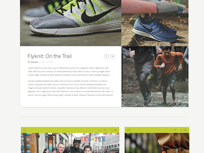 Inanimate | Profile Feed blog fashion nike product visual design web design webdesign