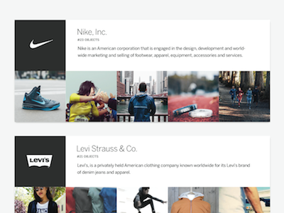 Inanimate Brand Aggregation ecommerce process social network visual design web design