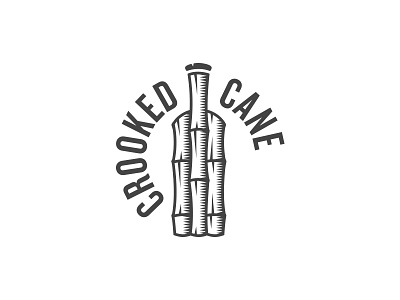 Crooked Cane Distilling branding distillery illustration logo micro distillery rum sugar cane sugarcane