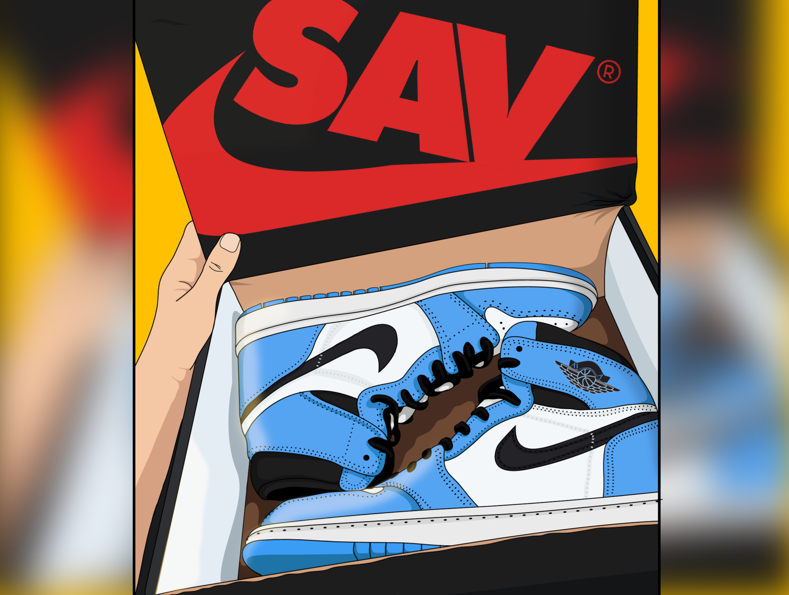 mister cartoon shoes nike