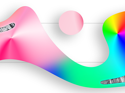 G-SPOT ENDED color design gradient harmony illustration material modern visual wave