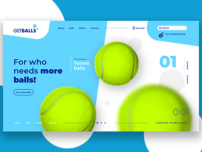 Balls 1_3 adobexd balls color landing tennis ui uidesign ux web website