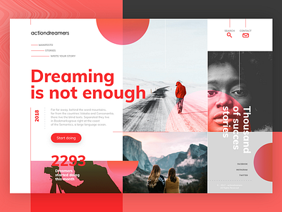 NOT ENOUGH color landing minimal modern sketch app travel ui uidesign ux web website