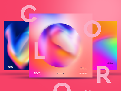 COLOR DRAMA 2018 abstract color cool gradient identity trend