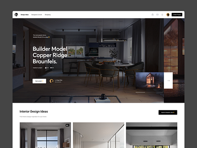 Insprify | Home page app interior landing store ui ux web