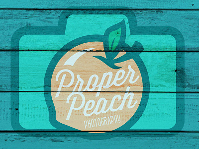Proper Peach Photography logo peach photography southern wood