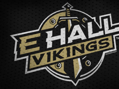 East Hall Vikings branding logo schools sports logo vikings