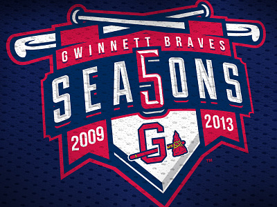 Gwinnett Braves 5th Season baseball branding braves gwinnett braves logo milb minor league sports