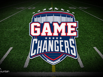 Game Changers Title Slide branding church design football logo series